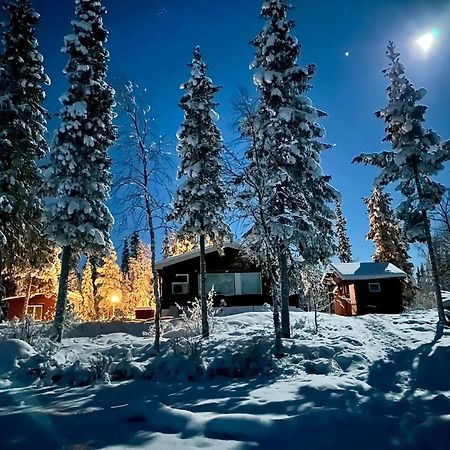 فيلا Camp Caroli Family House Jukkasjärvi المظهر الخارجي الصورة